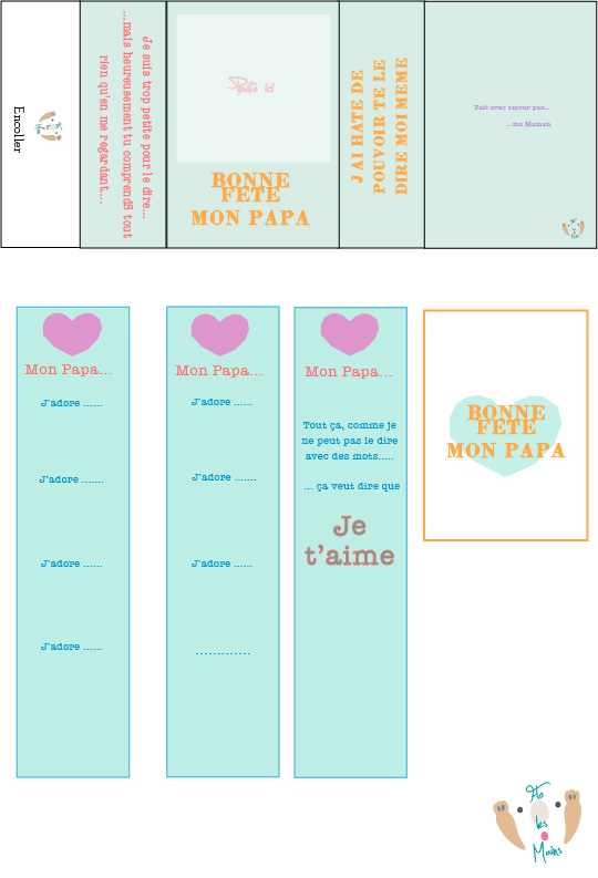 DIY Cadeau fête des pères. Printable gratuit