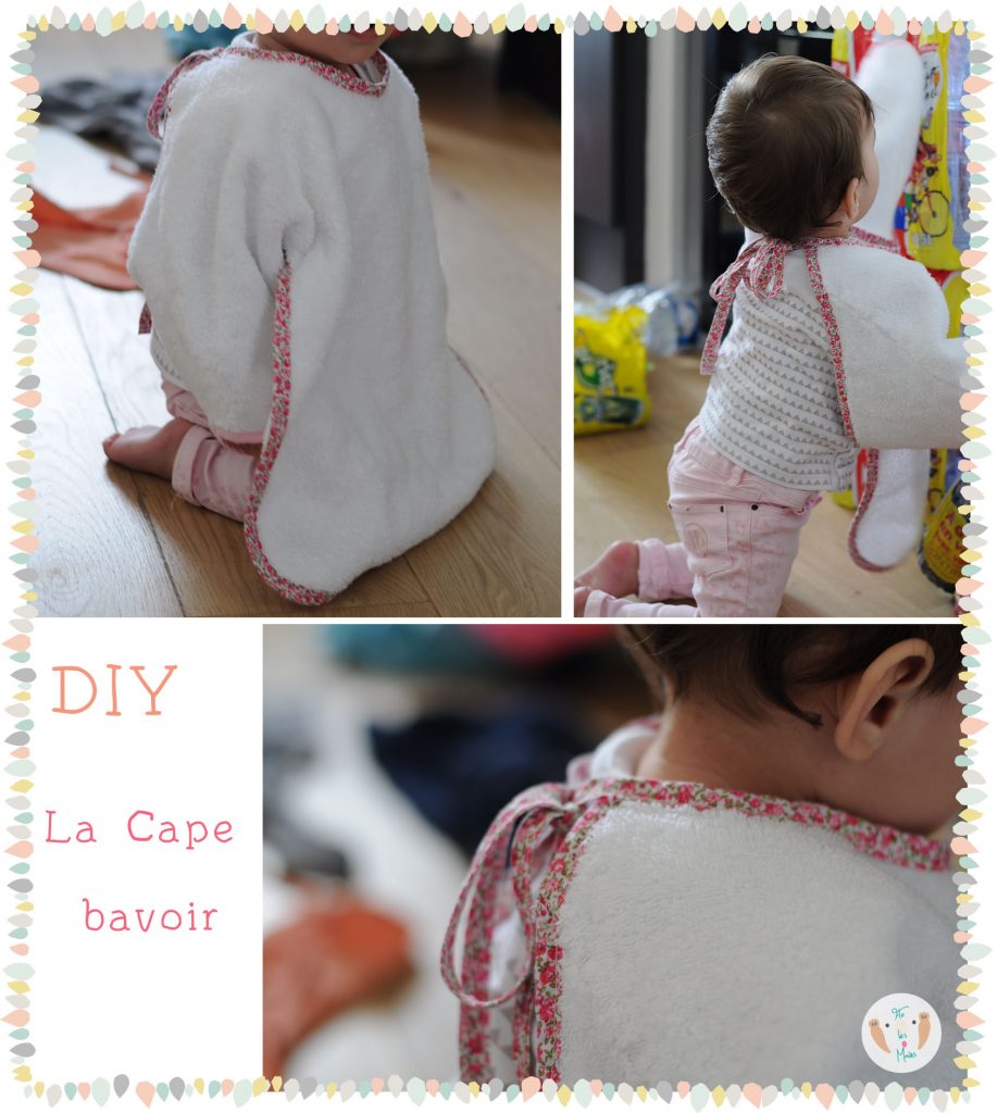 DIY cape ou bavoir géant. Tuto et patron gratuit