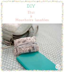 {DIY} Etui à mouchoirs lavables. Tuto couture Zéro déchet. Pas à pas couture facile pour coudre une pochette en tissu pour stocker vos mouchoirs.